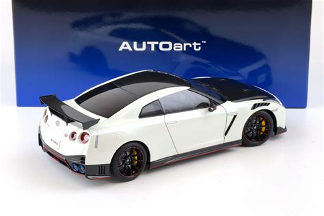 1 18 Autoart Nissan Gt R R35 Nismo Special Edition 2022 Brilliant White Pearl 77501