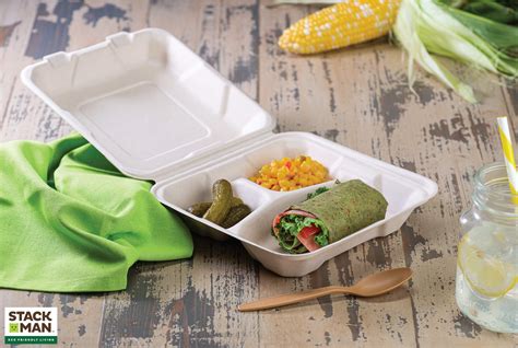 Buy Compostable Clamshell Take Out Food Containers X