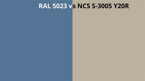 Ral 5023 Vs Ncs S 3005 Y20r Ral Colour Chart Uk