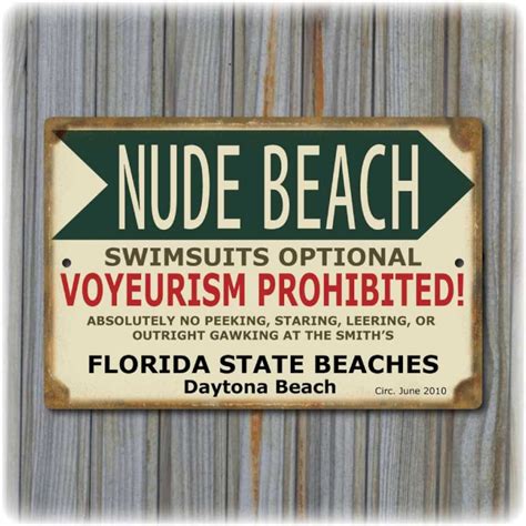 Nude Beach Personalized Sign Etsy