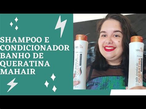 Shampoo E Condicionador Banho De Queratina Mahair YouTube