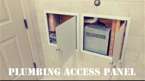 How To Install A Steel Access Panel In Tile Youtube