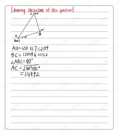 Solved A Plane Flies Hours At Mph On A Bearing Of Degrees