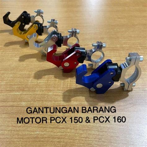 GANTUNGAN HOOK BARANG MOTOR PCX 150 PCX 160 GANTUNGAN JEPIT STANG