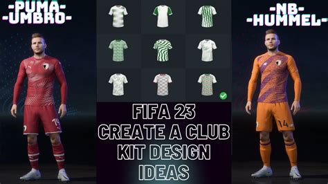 Fifa 23 Create A Club Kit Ideas [part 3 Puma Umbro Nb Hummel] Youtube