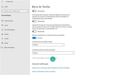 Painel De Configura Es Do Windows Guia De Personaliza O Barra