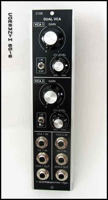 C108 DUAL VCA - Corsynth Modular Synths - MU Format Modular Synthesizers