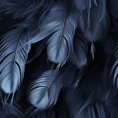 Premium Ai Image A Close Up Of A Bunch Of Black Feathers On A Black