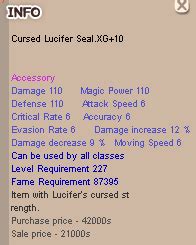 Beli Accessory Cursed Lucifer Seal Xg Cls Seal Online Blades Of