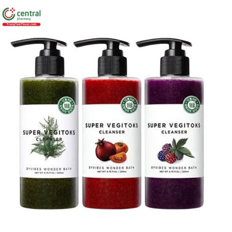 Sữa rửa mặt Super Vegitoks Cleanser giúp rửa mặt, tẩy trang, thải độc
