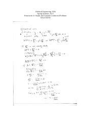 S11 HW12 Solutions Pdf Chemical Engineering 150A Spring Semester 2011