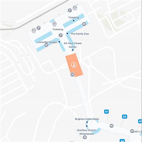 Louisville Airport Map | SDF Terminal Guide