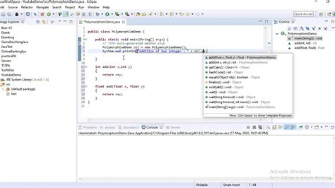 Polymorphism And Function Overloading In Java Youtube