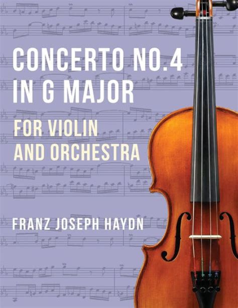 Haydn Franz Joseph Concerto No In G Major Hob Viia Violin And Piano