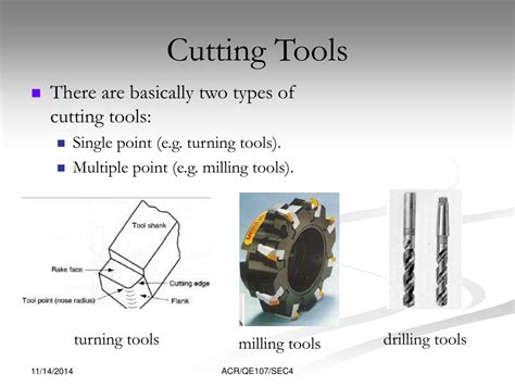 PPT QE 107 Workshop Technology Section 4 Metal Cutting PowerPoint