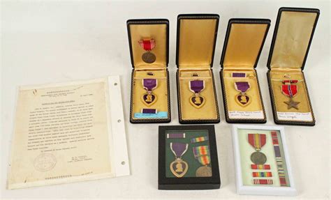 Group Of Us Military Medals Auction