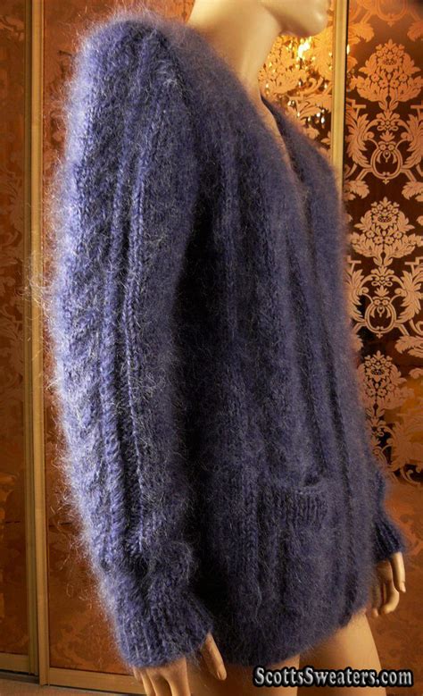 701 006 Men S New Hand Knit Soft And Fuzzy Mohair Sweater