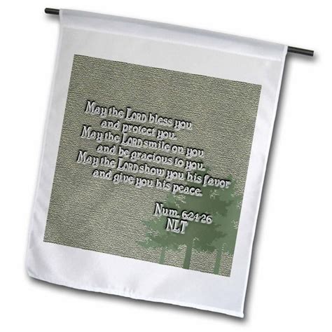 3drose Aarons Blessing Numbers 624 26 Bible Verse Garden Flag 18 By