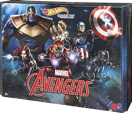 Amazon Hot Wheels Marvel Toy Character Car Pack In Scale Set Of Vehicles Captain