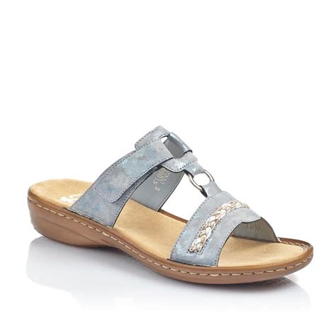 Rieker 60888 12 Premium Blue Sandals 121 Shoes