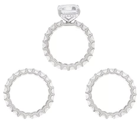 Diamonique 1170 Cttw 3 Piece Bridal Ring Set Sterling Silver