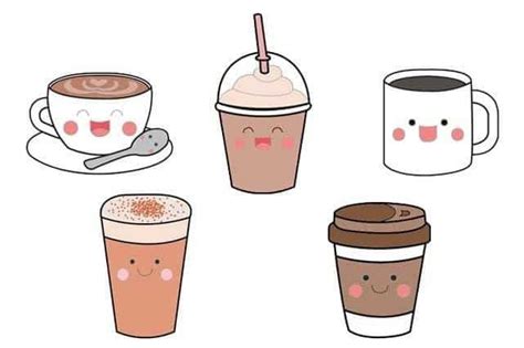 How To Doodle Kawaii Coffee That Are Super Cute Awesome Alice