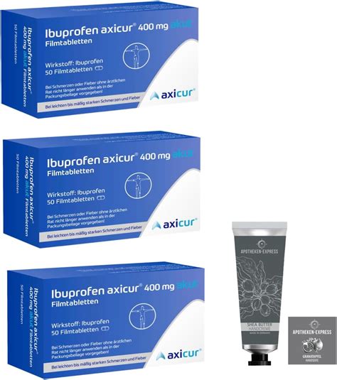 Ibuprofen Ibu Ibuprofen Akut Axicur Sparset Mit X Tabletten