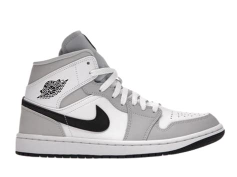 สนกเกอร Jordan 1 Mid Light Smoke Grey W ซอ ขายของแท