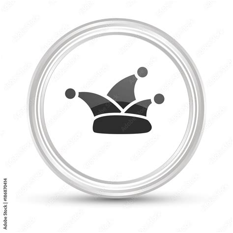 Weißer Button Karneval Stock Vektorgrafik Adobe Stock