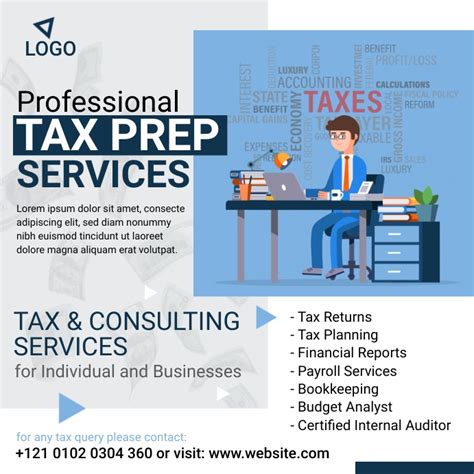 Tax Prep Services Ad Template Postermywall