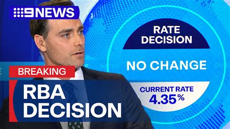 Rba Keeps Rates On Hold At Per Cent News Australia Youtube