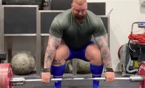 Hafthor Bjornsson Deadlifts 822 Pounds for Reps in New YouTube Video | BarBend