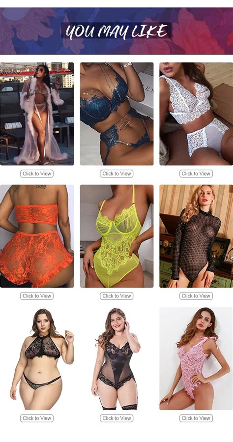 Shop Plus Size Lingerie Sexy See Through And Comfortable