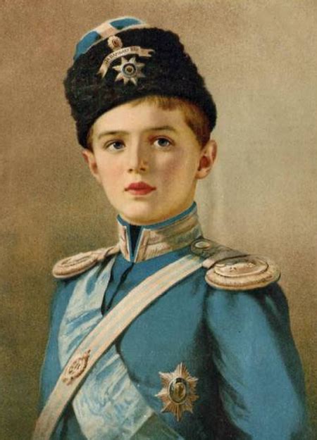 Tsarevich Alexei (portrait postcard). Anastasia, February Revolution ...