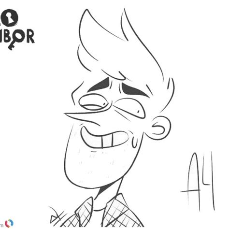 Printable Coloring Pages Of Hello Neighbor