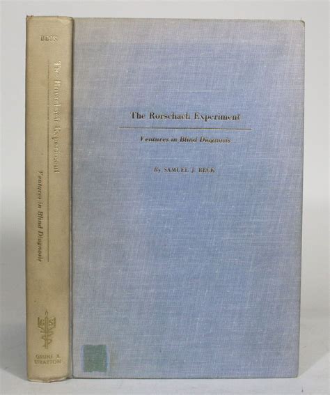The Rorschach Experiment: Ventures in Blind Diagnosis | Samuel J. Beck