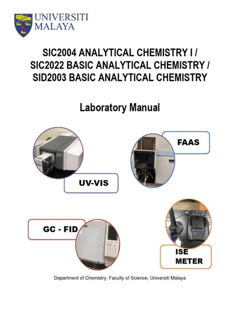 Analytical Chemistry I Lab Manual 12102022 Pdf Chemistry Titration