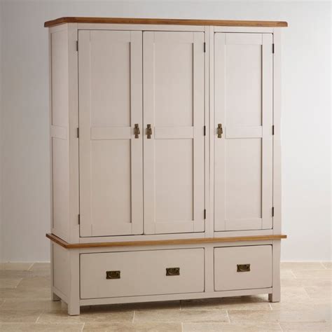 Kemble Triple Wardrobe In Painted Oak Oak Furniture Land