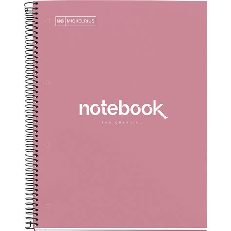 Cuaderno Profesional Rayas Hojas Rosa Papeler A Lumen