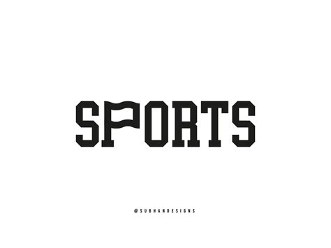 Sports wordmark logo by Subhan Designs on Dribbble