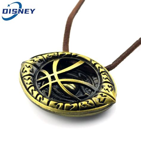 Doutor Estranho Olho De Agamotto Bronze Cor Colar Disney Super Her I