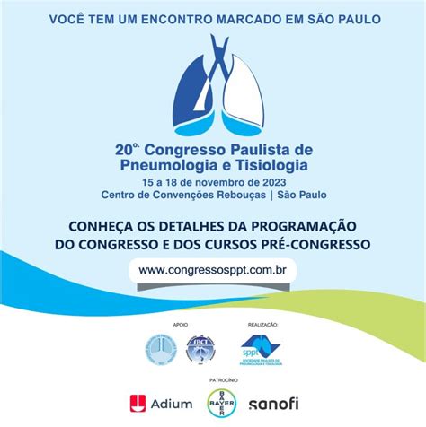 20º Congresso Paulista de Pneumologia e Tisiologia SPPT