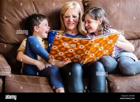 Grandmother Reading Story Grandson Hi Res Stock Photography And Images