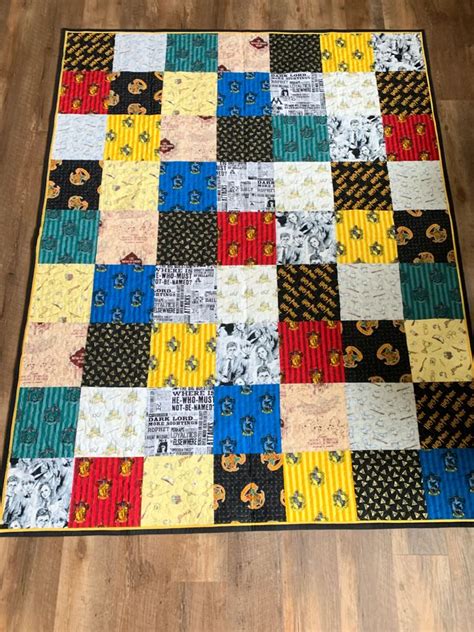 Harry Potter Quilt Harry Potter Fabric Harry Potter Decor Hardy