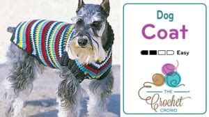 Crochet Dog Coat Pattern + Tutorial | The Crochet Crowd