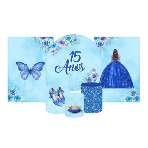 Paineis Casados Kit Cilindros Anos Azul Elo