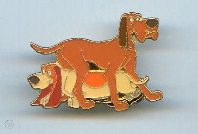 Disney Aristocats 25th Dogs Napoleon Lafayette 1995 Pin | #57072126