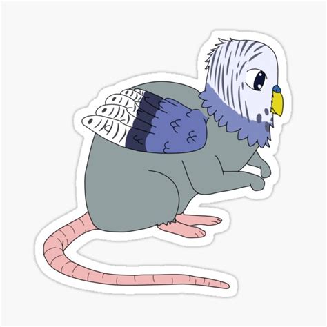 Mouse Budgie Griffin Sticker For Sale By Relossah Redbubble