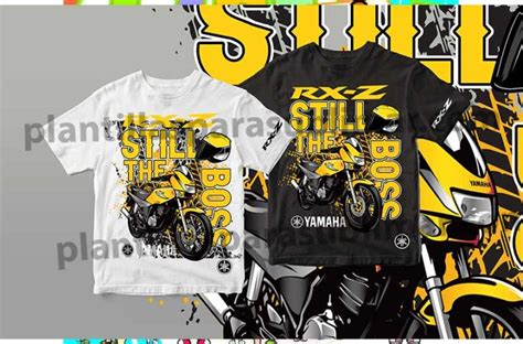 Moto Yahama RX Z Plantilla Plantillas Para Sublimar