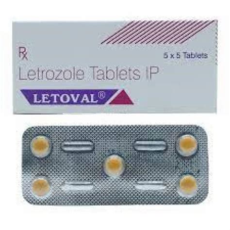 Letrozole 2 5mg Letoval Tablets For Clinical Packaging Type Strip At